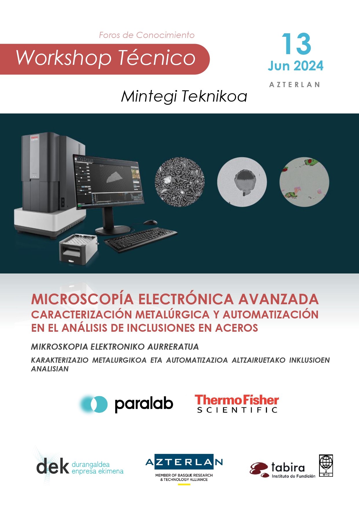Programa WS Microscopía electrónica